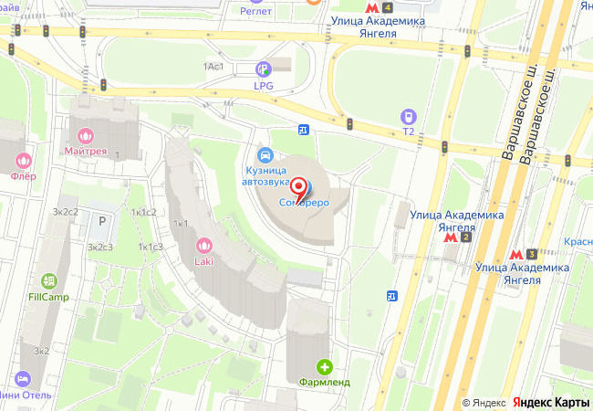 Карта: Москва, Варшавское шоссе, 152А